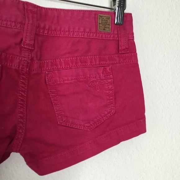 Guess Jeans Pink Stretch Shorts - Picture 7 of 7
